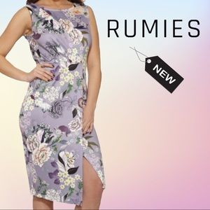 NWT Rumies Purple Floral Dress Size 14